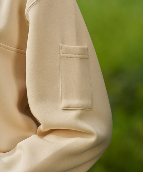 Dickies(ディッキーズ)の「ハーフジップスウェット(スウェット・レディース・ミント/アイボリー・SMALL/MEDIUM)」の9枚目の写真
