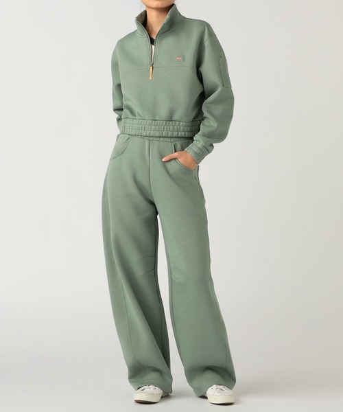 Dickies(ディッキーズ)の「ハーフジップスウェット(スウェット・レディース・ミント/アイボリー・SMALL/MEDIUM)」の20枚目の写真