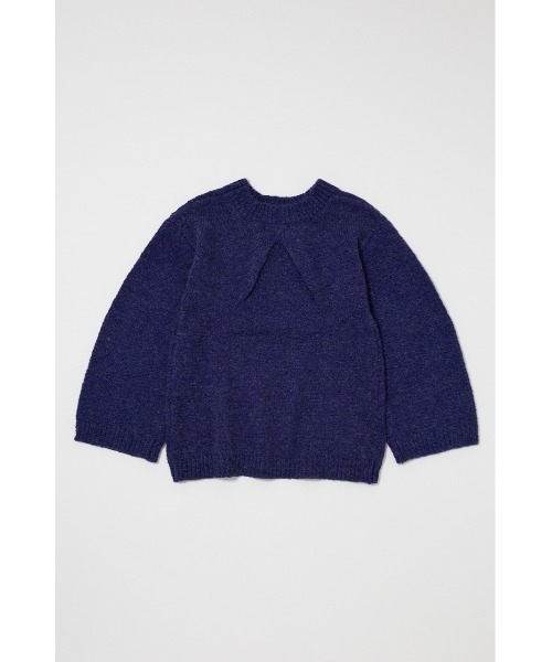 MOUSSY（マウジー）の「BRUSHED OVERSIZED セーター（ニット/セーター・レディース・チャコールグレー/ライトベージュ/ブルー・FREE）」の9枚目の写真