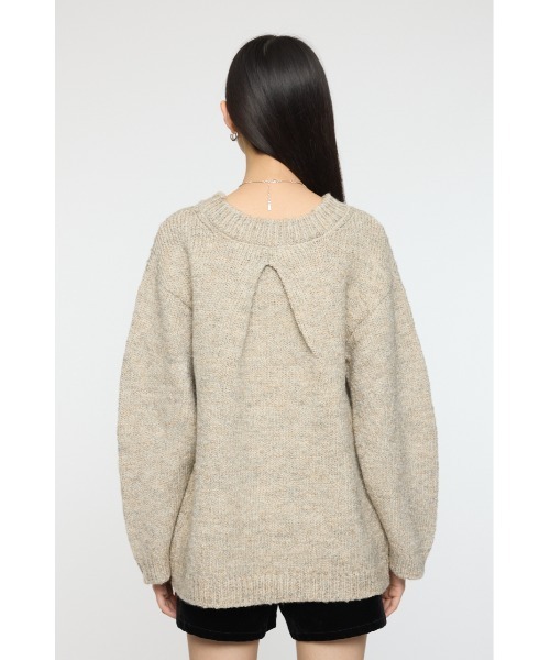 MOUSSY（マウジー）の「BRUSHED OVERSIZED セーター（ニット/セーター・レディース・チャコールグレー/ライトベージュ/ブルー・FREE）」の18枚目の写真