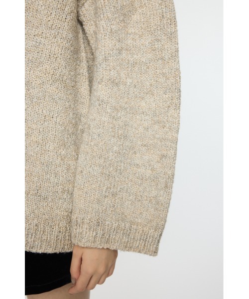 MOUSSY（マウジー）の「BRUSHED OVERSIZED セーター（ニット/セーター・レディース・チャコールグレー/ライトベージュ/ブルー・FREE）」の21枚目の写真