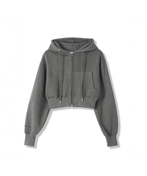 AVANDRESS(アバンドレス )の「AV LOGO CROP HOOD ZIP-UP PIGMENT GREY(パーカー・レディース・その他・MEDIUM/SMALL)」の1枚目の写真