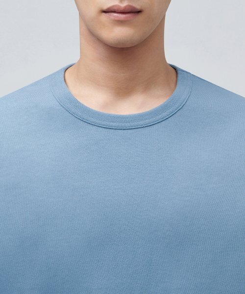 MUSINSA STANDARD（ムシンサスタンダード）の「リラックスフィットクルーネックTシャツ [セルリアンブルー]（Tシャツ/カットソー・メンズ・その他・SMALL/MEDIUM/LARGE/X-LARGE）」の3枚目の写真