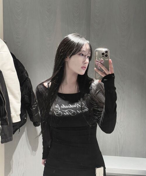 ROCKCAKE(ロックケーキ)の「Cursive Mesh Top - Black(Tシャツ/カットソー・レディース・その他・SMALL)」の7枚目の写真