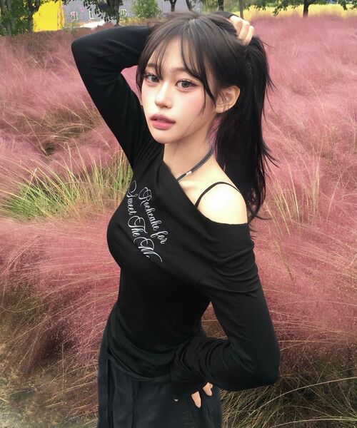 ROCKCAKE(ロックケーキ)の「Cursive Mesh Top - Black(Tシャツ/カットソー・レディース・その他・SMALL)」の2枚目の写真