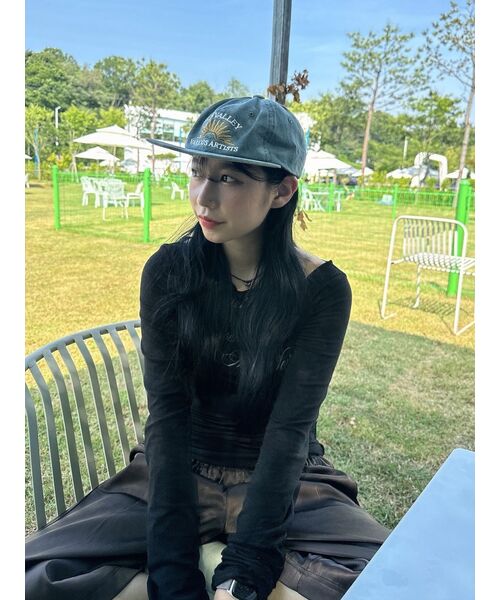 ROCKCAKE(ロックケーキ)の「Cursive Mesh Top - Black(Tシャツ/カットソー・レディース・その他・SMALL)」の4枚目の写真