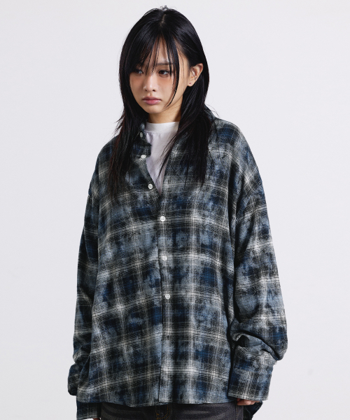 F.ILLUMINATE(フィルミネイト)の「ダイダチェックシャツ-ブルー(シャツ/ブラウス・レディース・その他・SMALL/MEDIUM/LARGE)」の3枚目の写真