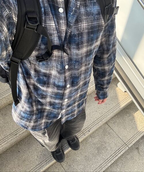 F.ILLUMINATE(フィルミネイト)の「ダイダチェックシャツ-ブルー(シャツ/ブラウス・レディース・その他・SMALL/MEDIUM/LARGE)」の11枚目の写真