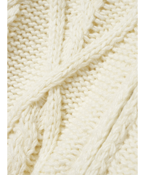 Kijun(キジュン)の「Cable Knit Zip-Up Ivory(カーディガン/ボレロ・レディース・その他・MEDIUM/SMALL)」の8枚目の写真