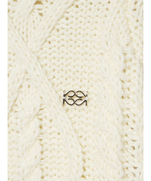 Kijun(キジュン)の「Cable Knit Zip-Up Ivory(カーディガン/ボレロ・レディース・その他・MEDIUM/SMALL)」の10枚目の写真