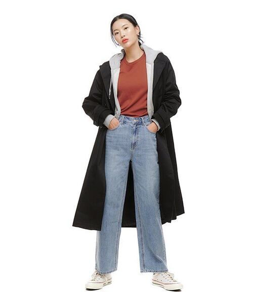 MUSINSA STANDARD WOMAN（ムシンサスタンダードウーマン）の「女性用クロップドフード付きスウェットジップアップ[ミディアムグレー]（パーカー・レディース・その他・MEDIUM/LARGE/X-SMALL/SMALL）」の19枚目の写真