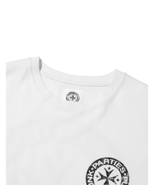 PUNCH DRUNK PARTIES(パンチドランクパーティーズ)の「Hurt Logo Narrow Tee (WHITE)(Tシャツ/カットソー・レディース・その他・1/2/3)」の3枚目の写真