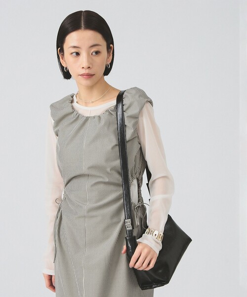 Ray BEAMS（レイビームス）の「2WAY ワンハンドル BAG（ショルダーバッグ・レディース・ブラック/ライトブラウン・ONE SIZE）」の3枚目の写真