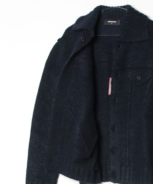 DSQUARED2（ディースクエアード）の「Knit Jean Jacket/0252（その他アウター・メンズ・ネイビー・S/M/L）」の2枚目の写真