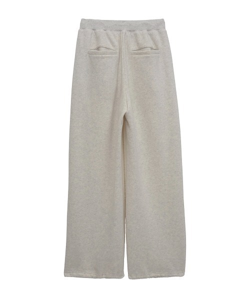 ELCHELE(エルチェレ)の「BOA FRENCHTERRY WIDE PANTS(スウェットパンツ・レディース・ホワイト/ネイビー・38/36)」の13枚目の写真