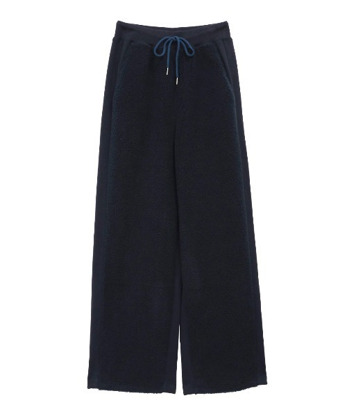 ELCHELE(エルチェレ)の「BOA FRENCHTERRY WIDE PANTS(スウェットパンツ・レディース・ホワイト/ネイビー・38/36)」の18枚目の写真