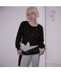 ROSEFRANTZ | Eyelet Slit Sweatshirt [Black](スウェット)