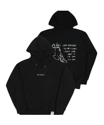 GRAVER（グレーバー）の「[ユニセックス]BEEP クリーンダックスマイルフードパーカー_ブラック（パーカー）」