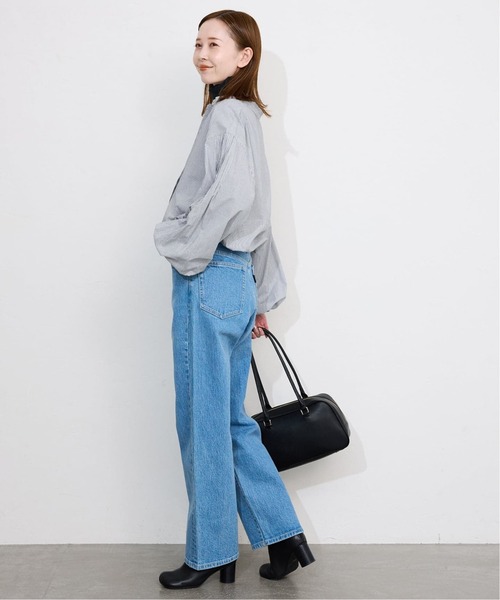 SLOBE IENA（スローブイエナ）の「《WEB限定/追加》ピンタックバルーンスリーブブラウス（シャツ/ブラウス・レディース・ホワイト/ブルー/チャコールグレー・FREE）」の6枚目の写真