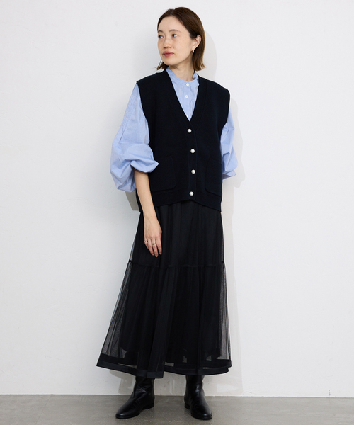 SLOBE IENA ピンクタックバルーンスリーブシャツ☆ タグ付き。 WEB限定/追加》ピンタックバルーンスリーブブラウス（シャツ/ブラウス