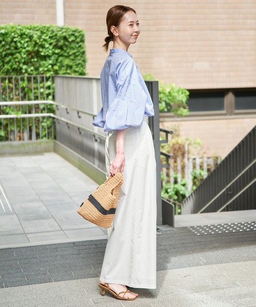 SLOBE IENA(スローブイエナ)の「《追加》ピンタックバルーンスリーブブラウス(シャツ/ブラウス・レディース・ホワイト/ブルー/チャコールグレー・FREE)」の17枚目の写真