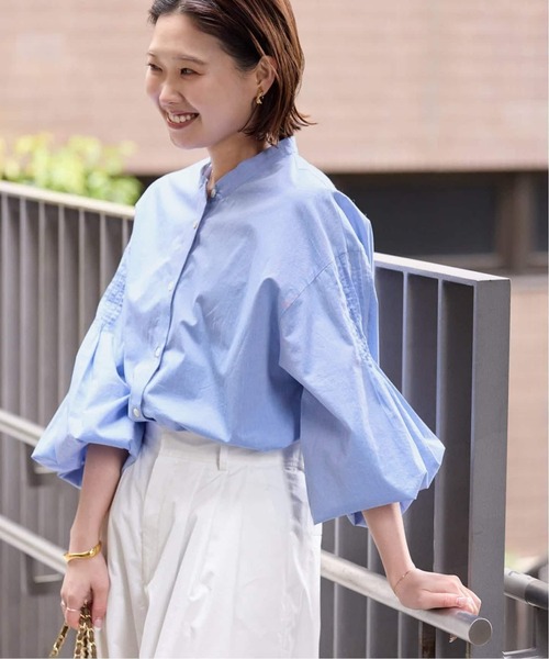 SLOBE IENA(スローブイエナ)の「《追加》ピンタックバルーンスリーブブラウス(シャツ/ブラウス・レディース・ホワイト/ブルー/チャコールグレー・FREE)」の21枚目の写真