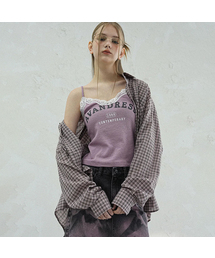 AVANDRESS（アバンドレス ）の「Vintage Lace Sleeveless PINK（Tシャツ/カットソー）」