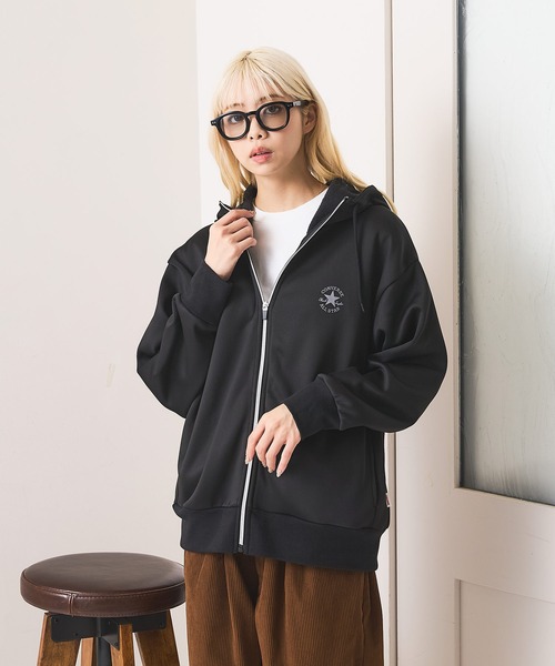 CONVERSE(コンバース)の「【CONVERSE/コンバース】裏シャギー フルジップ パーカー(パーカー・レディース・ブラウン/アイボリー/ブラック・MEDIUM/X-LARGE/LARGE)」の13枚目の写真