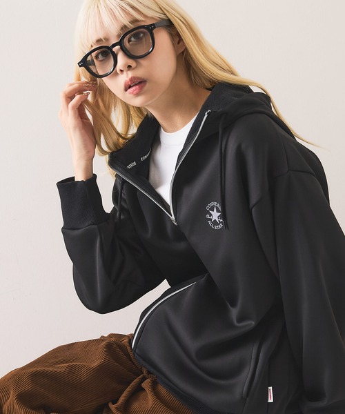 CONVERSE(コンバース)の「【CONVERSE/コンバース】裏シャギー フルジップ パーカー(パーカー・レディース・ブラウン/アイボリー/ブラック・MEDIUM/X-LARGE/LARGE)」の15枚目の写真