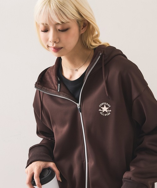 CONVERSE(コンバース)の「【CONVERSE/コンバース】裏シャギー フルジップ パーカー(パーカー・レディース・ブラウン/アイボリー/ブラック・MEDIUM/X-LARGE/LARGE)」の22枚目の写真