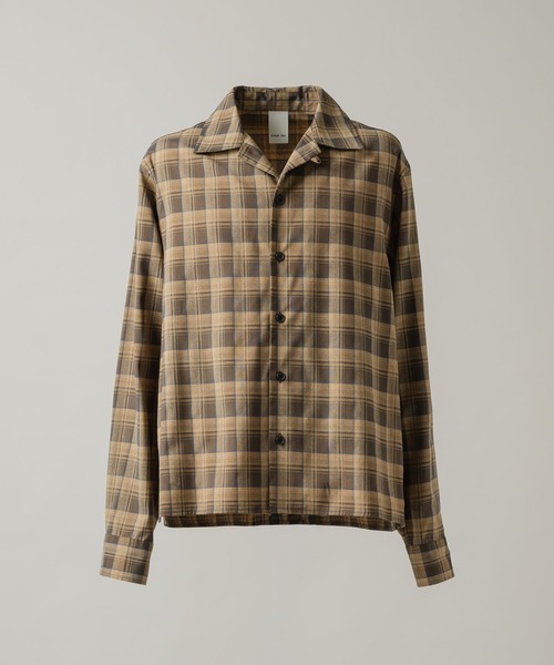 CASPER JOHN(キャスパージョン)の「Retro check shirts/レトロチェックシャツ(シャツ/ブラウス・メンズ・ベージュ/ピンク/グリーン・X-SMALL/SMALL/MEDIUM/LARGE)」の17枚目の写真