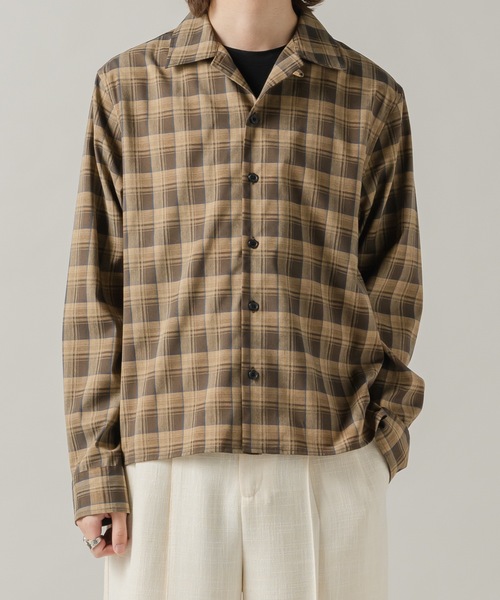 CASPER JOHN(キャスパージョン)の「Retro check shirts/レトロチェックシャツ(シャツ/ブラウス・メンズ・ベージュ/ピンク/グリーン・X-SMALL/SMALL/MEDIUM/LARGE)」の18枚目の写真