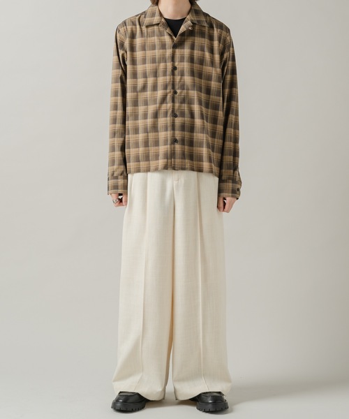 CASPER JOHN(キャスパージョン)の「Retro check shirts/レトロチェックシャツ(シャツ/ブラウス・メンズ・ベージュ/ピンク/グリーン・X-SMALL/SMALL/MEDIUM/LARGE)」の21枚目の写真