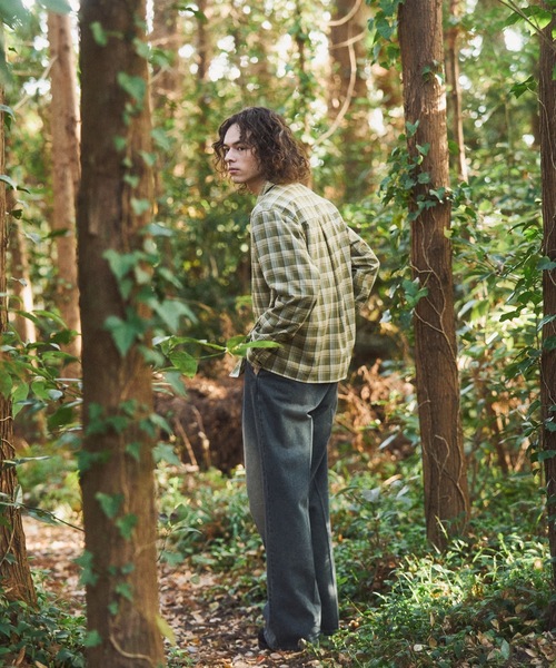 CASPER JOHN(キャスパージョン)の「Retro check shirts/レトロチェックシャツ(シャツ/ブラウス・メンズ・ベージュ/ピンク/グリーン・X-SMALL/SMALL/MEDIUM/LARGE)」の14枚目の写真