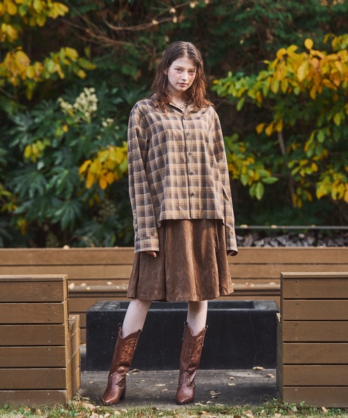 CASPER JOHN(キャスパージョン)の「Retro check shirts/レトロチェックシャツ(シャツ/ブラウス・メンズ・ベージュ/ピンク/グリーン・X-SMALL/SMALL/MEDIUM/LARGE)」の6枚目の写真