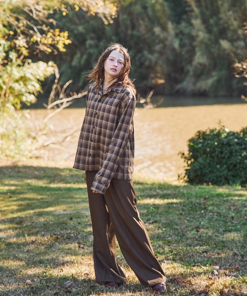CASPER JOHN(キャスパージョン)の「Retro check shirts/レトロチェックシャツ(シャツ/ブラウス・メンズ・ベージュ/ピンク/グリーン・X-SMALL/SMALL/MEDIUM/LARGE)」の7枚目の写真