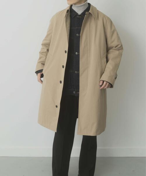 ITEMS URBANRESEARCH(アイテムズ アーバンリサーチ)の「撥水 ウェザークロス バルマカーンコート(その他アウター・メンズ・ブラック/ネイビー/ベージュ・LARGE/MEDIUM)」の5枚目の写真