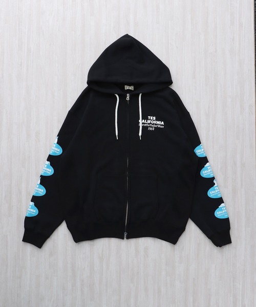 The Endless Summer（エンドレスサマー）の「TES OVAL LOGO SWEAT ZIP PARKA / スウェットパーカー（パーカー・メンズ・ネイビー/グレー/ブラック・X-LARGE/LARGE/MEDIUM/SMALL）」の5枚目の写真