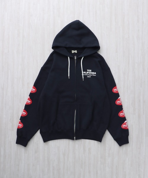 The Endless Summer（エンドレスサマー）の「TES OVAL LOGO SWEAT ZIP PARKA / スウェットパーカー（パーカー・メンズ・ネイビー/グレー/ブラック・X-LARGE/LARGE/MEDIUM/SMALL）」の13枚目の写真