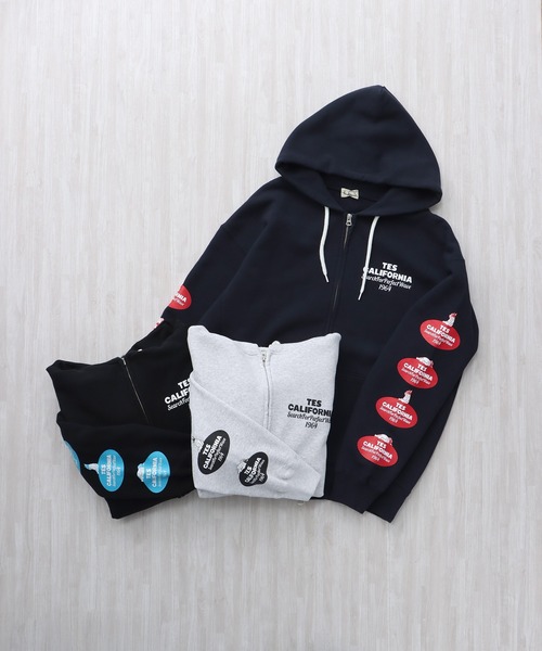 The Endless Summer（エンドレスサマー）の「TES OVAL LOGO SWEAT ZIP PARKA / スウェットパーカー（パーカー・メンズ・ネイビー/グレー/ブラック・X-LARGE/LARGE/MEDIUM/SMALL）」の4枚目の写真