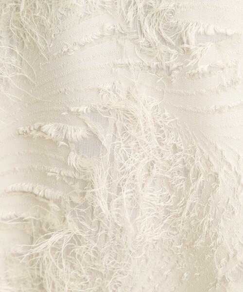 grove（グローブ）の「纏うだけで気分が華やぐ　主役級シャギースカート（スカート・レディース・ブラック/アイボリー・02/03/01/05/04）」の6枚目の写真