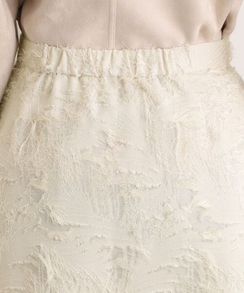 grove（グローブ）の「纏うだけで気分が華やぐ　主役級シャギースカート（スカート・レディース・ブラック/アイボリー・02/03/01/05/04）」の16枚目の写真