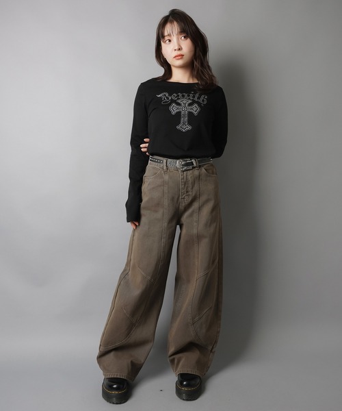 SPINNS（スピンズ）の「今っぽ“立体ボリューム”が可愛い★バルーンパンツ（その他パンツ・レディース・ブラック/カーキ/ブラウン・M/S）」の12枚目の写真