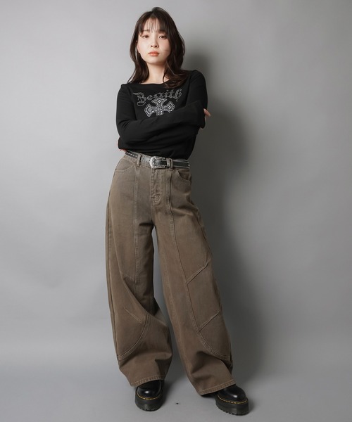 SPINNS（スピンズ）の「今っぽ“立体ボリューム”が可愛い★バルーンパンツ（その他パンツ・レディース・ブラック/カーキ/ブラウン・M/S）」の13枚目の写真