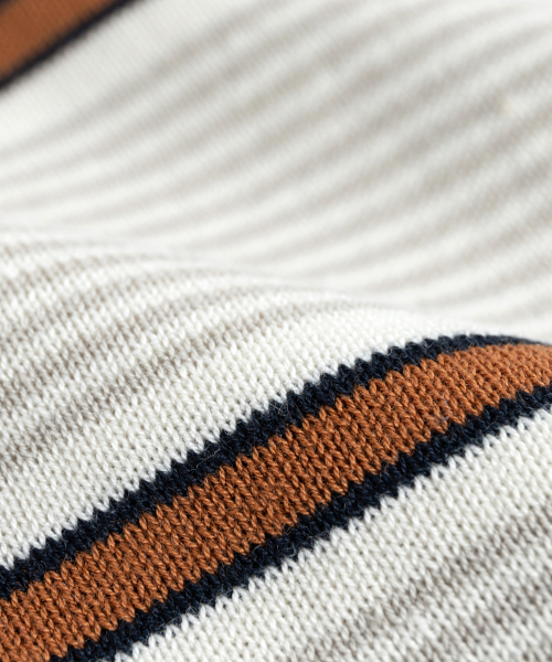 WILD BRICKS(ワイルドブリックス)の「FN KNITTED STRIPE T-SHIRT (brown)(Tシャツ/カットソー・メンズ・その他・LARGE/MEDIUM)」の6枚目の写真