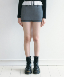 NOT YOUR ROSE（ノットユアローズ）の「モアスカートパンツ（グレー）（スカート）」