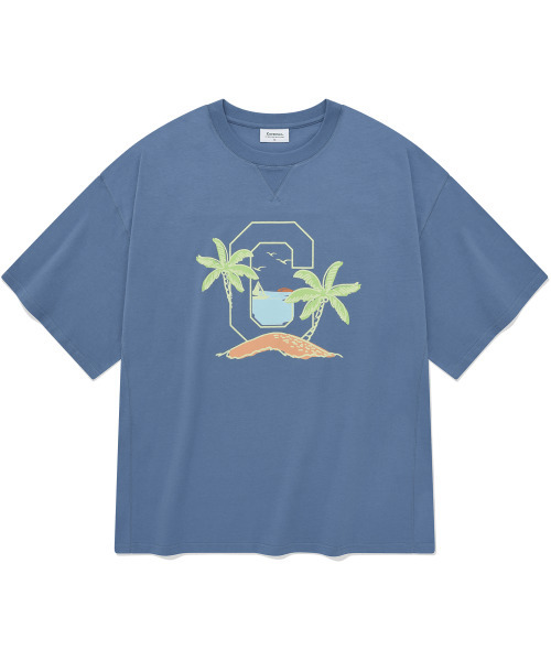 COVERNAT(カバーナット)の「ホットサマー C ロゴ Tシャツ ダスティブルー(Tシャツ/カットソー・レディース・その他・MEDIUM/LARGE/X-LARGE)」の1枚目の写真