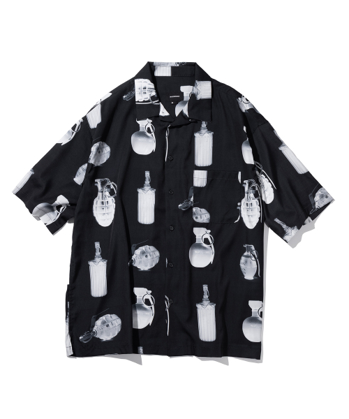 MASSNOUN(マスノウン)の「グレネード オーバーサイズ 半袖シャツ MSNST003-BK(シャツ/ブラウス・メンズ・その他・LARGE/MEDIUM)」の2枚目の写真