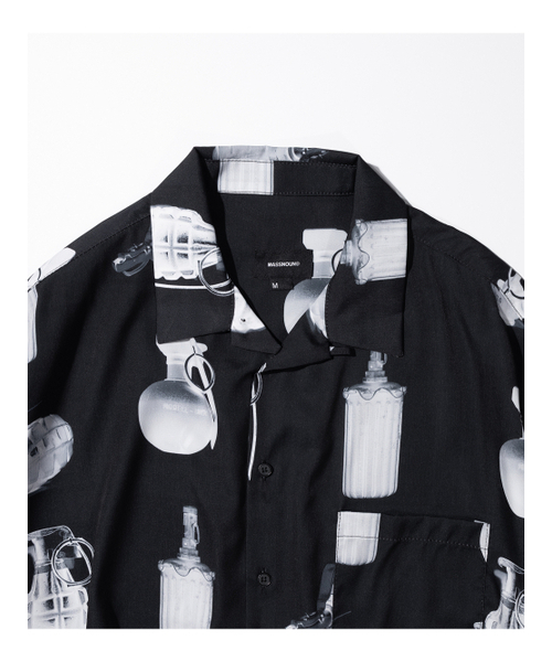 MASSNOUN(マスノウン)の「グレネード オーバーサイズ 半袖シャツ MSNST003-BK(シャツ/ブラウス・メンズ・その他・LARGE/MEDIUM)」の4枚目の写真