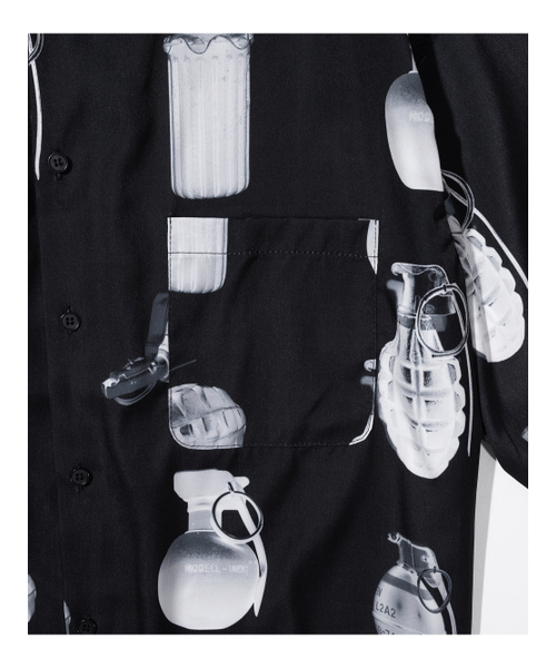 MASSNOUN(マスノウン)の「グレネード オーバーサイズ 半袖シャツ MSNST003-BK(シャツ/ブラウス・メンズ・その他・LARGE/MEDIUM)」の5枚目の写真